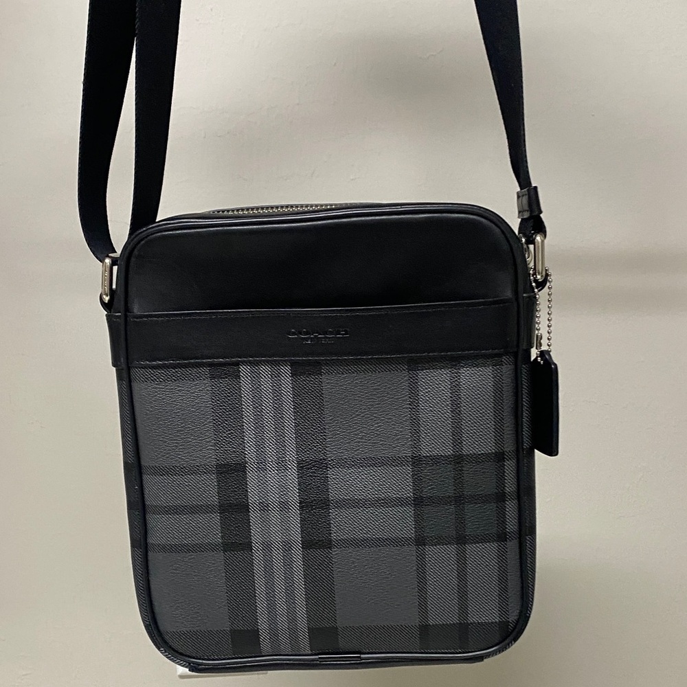 Coach Vintage plaid crossbody bag. Never used.